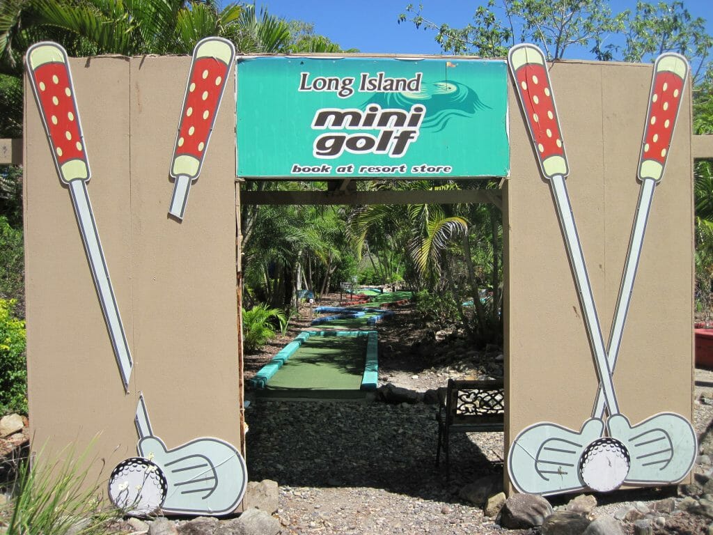 Start of mini golf course