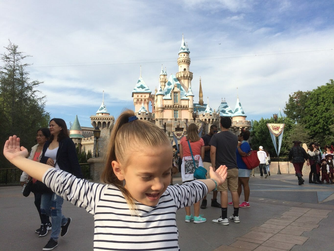 Abbie at Sleeping Beauty's Castle Disneyland