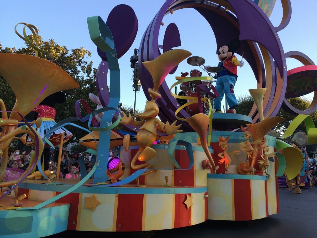 Mickey's Soundsational Parade at Disneyland.