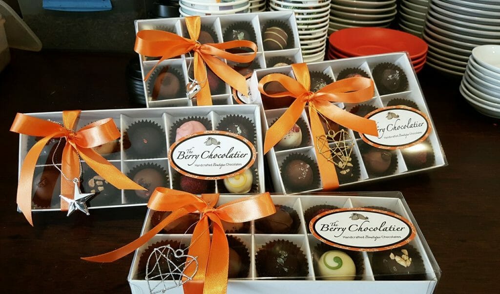 Chocolates from the Berry Chocolatier on South Coast
