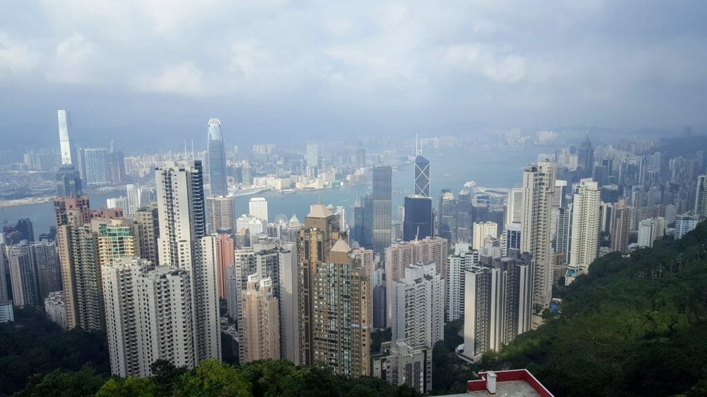 Hong Kong City skyline
