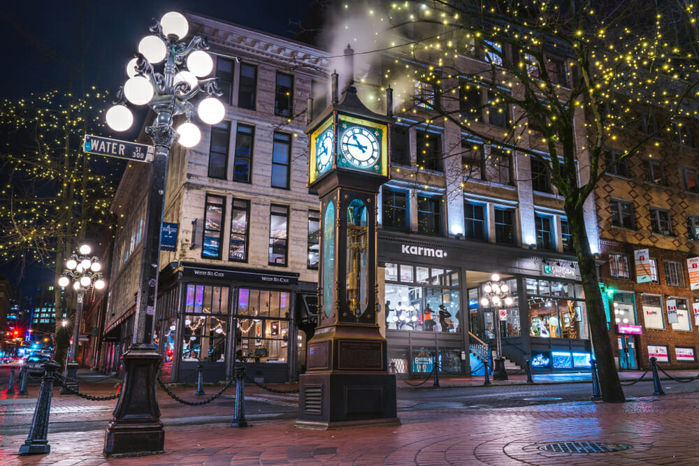 Gastown Vancouver with kids