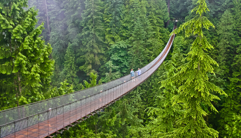 Capilano suspension bridge Vancouver Canada