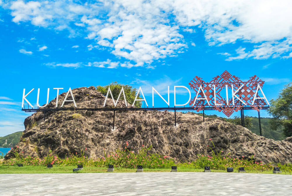 Sign at Mandalika Beach, Lombok