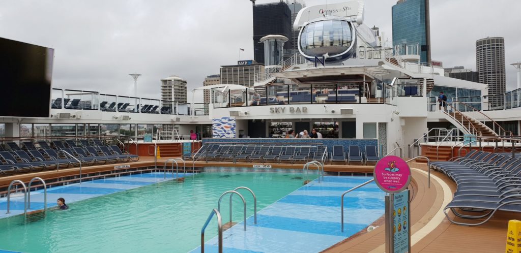 Ovation of the Seas swimming poo