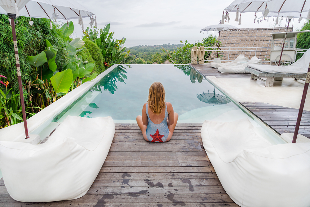 Bali pool girl