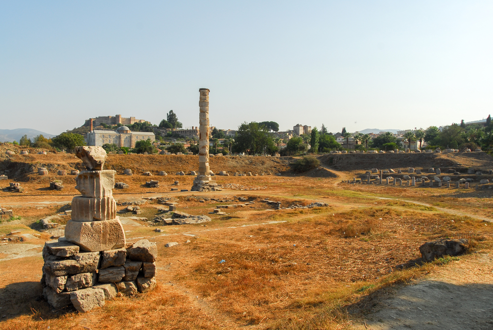 The Temple of Artemis ruins.