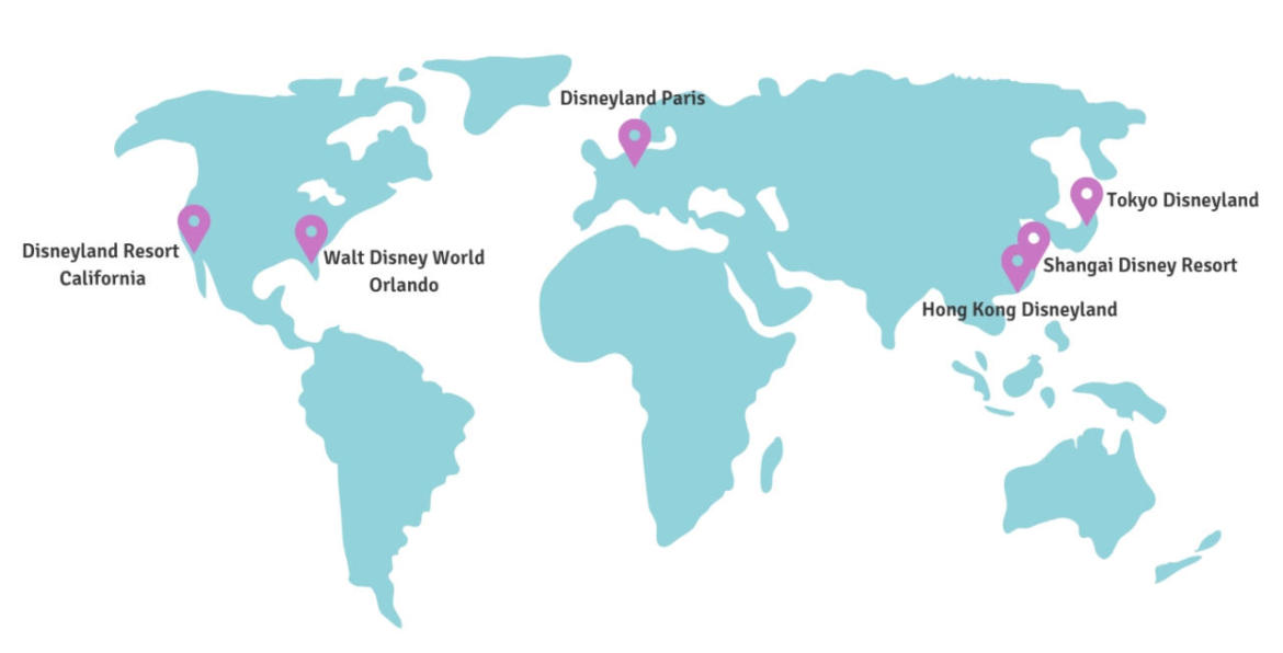 Where is Disneyland? Six Disney Parks around the world