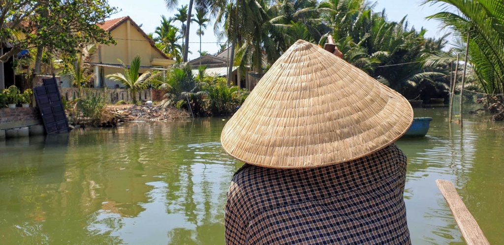 Take a bucket boat ride in Hoi An Vietnam