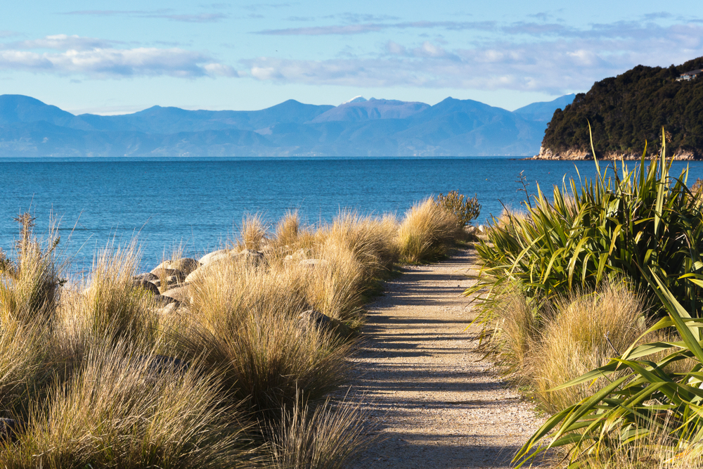  Marahau, South Island, New Zealand  is the east entrance to Abel Tasman National Park