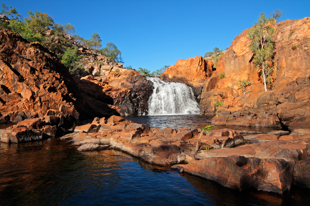 Wet season tops up the stunning waterfalls in Kakadu National Park. Credit: Shutterstock