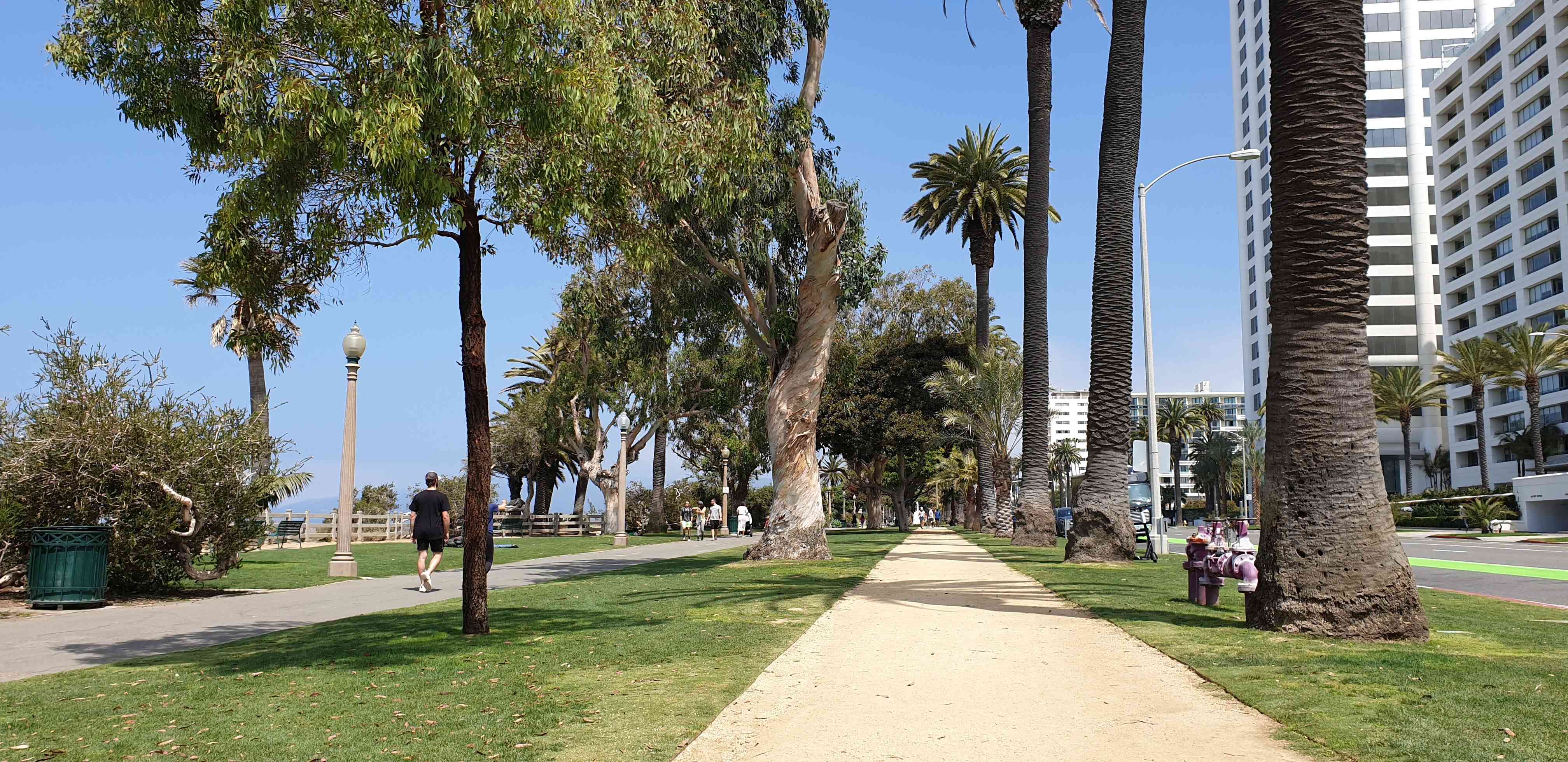 The ocean front park at Santa Monica LA