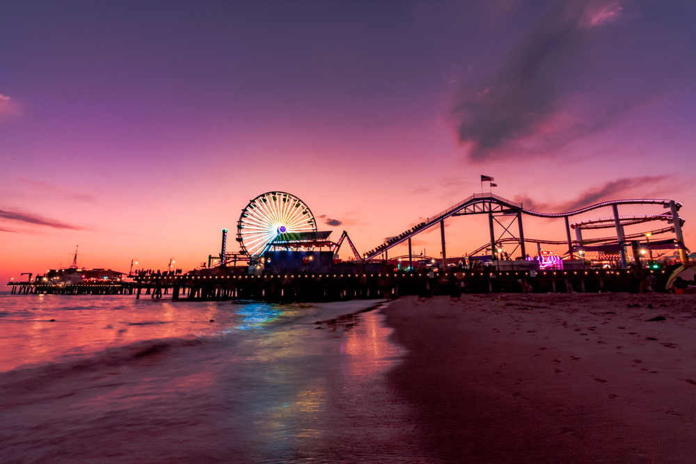 Santa Monica at sunset