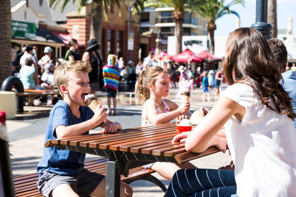 Cool down with a sweet treat at Moseley Square Credit: South Australian Tourism Commission/ Andre Castelluci