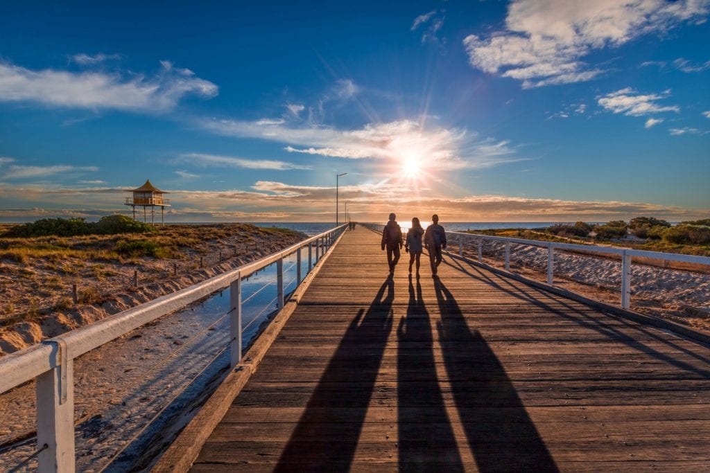 Sunset at Semaphore. Does it get any more stunning than that? Credit: Michael Waterhouse