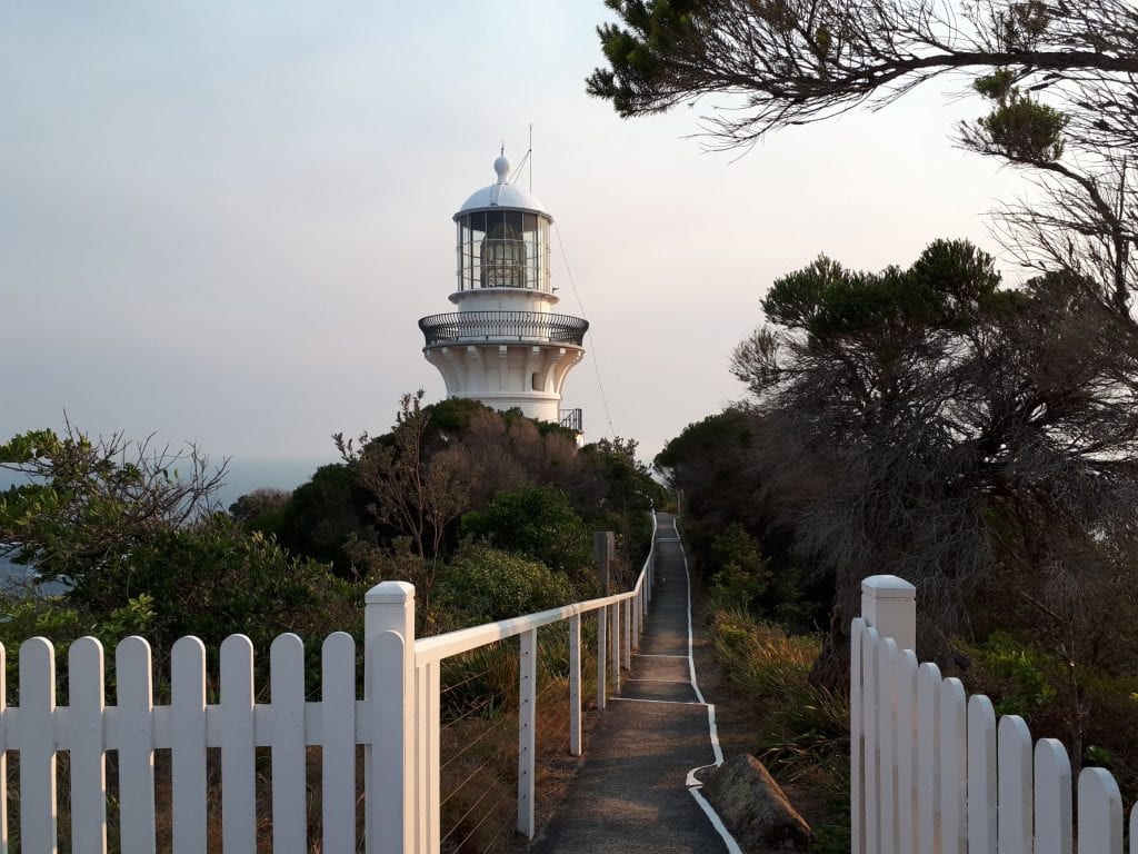 Sugarloaf Lighthouse is its most picturesque at sunset and sunrise. Credit: Sophie Cullen