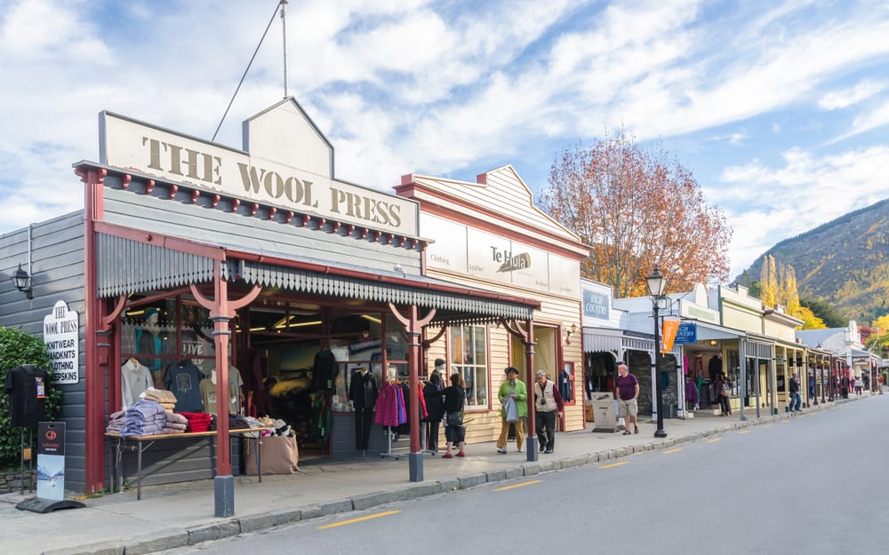 People can seen exploring around the Arrowtown at Buckingham Street.