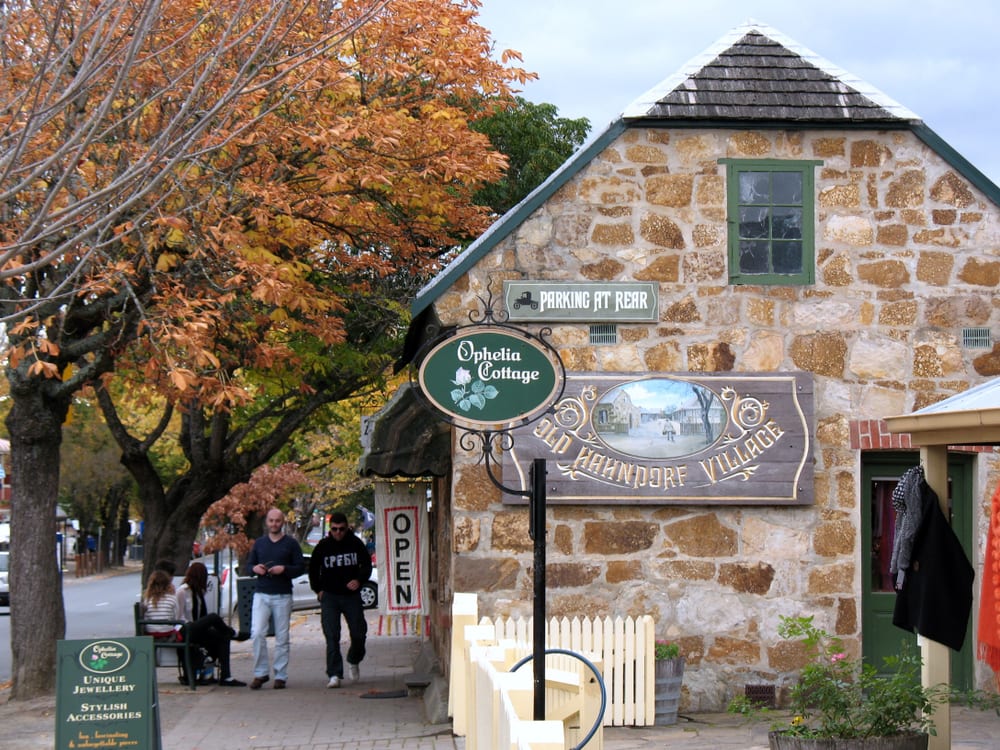 Hahndorf, South Australia/Australia- 2013: Street in Hahndorf