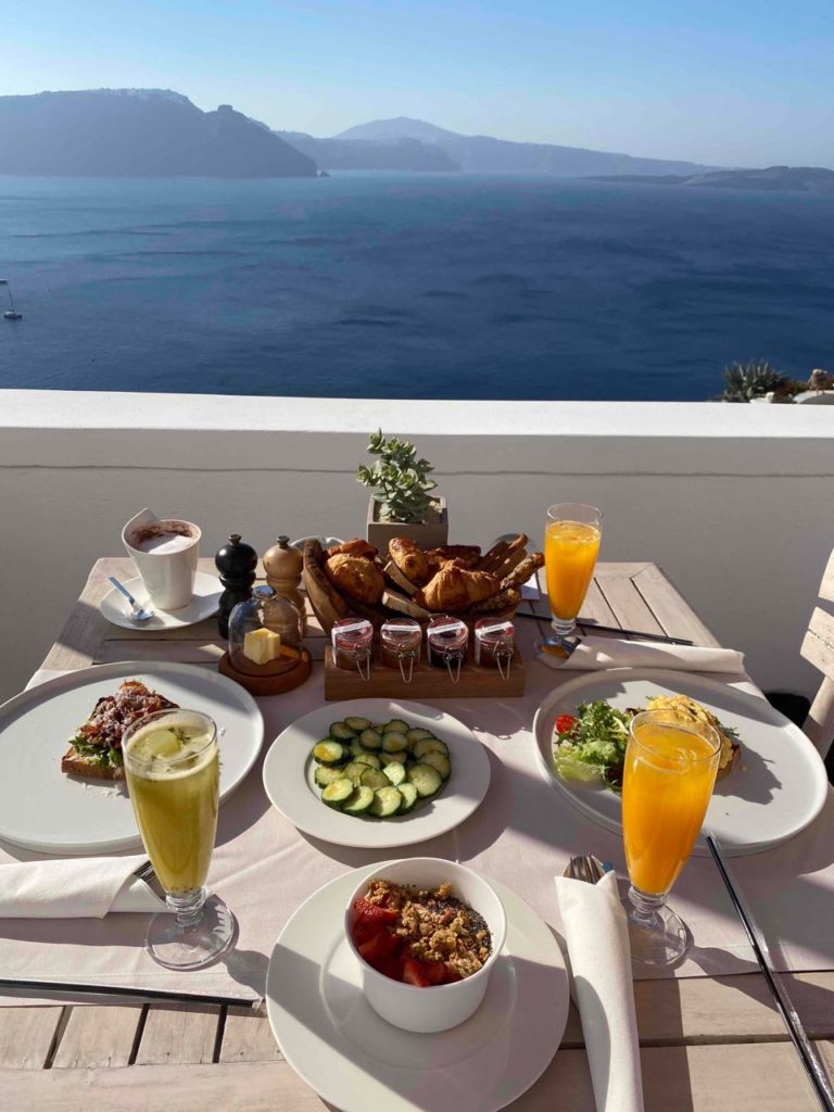 Andronis Luxury Suites on Santorini breakfasts