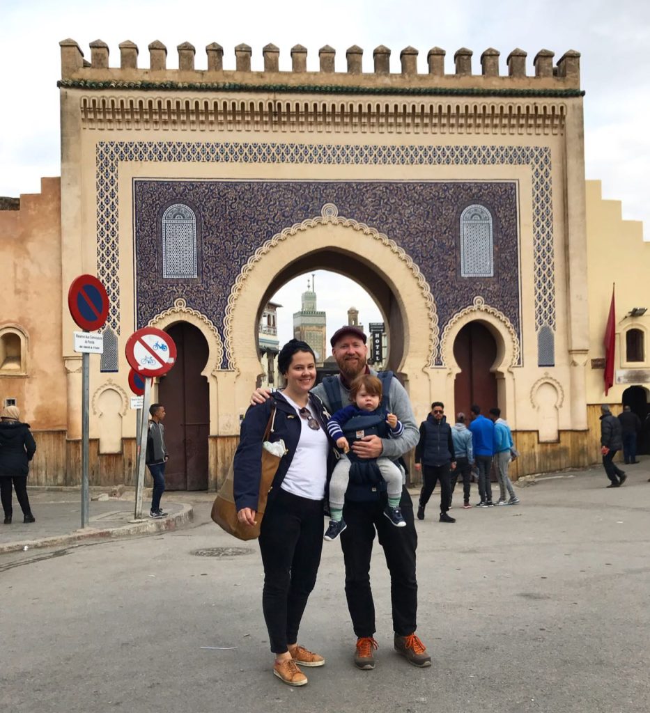 Ben Jess and Angus in Fes, Morocco. Credit: Ben Groundwater