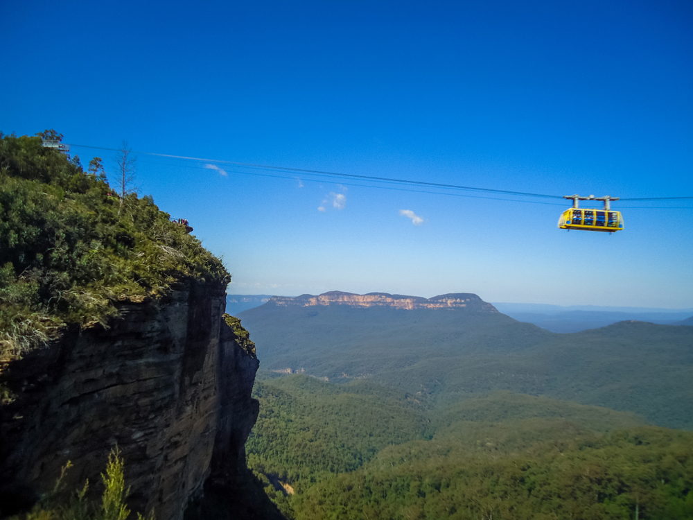 The Scenic Cableway over the Jameson Valley in the Blue Mountains