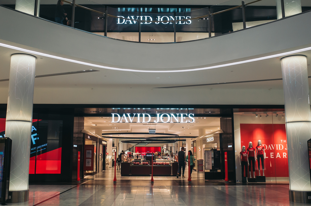 David Jones in Pacific Fair shopping Centre on the Gold Coast in Queensland, Australia. A good indoor activity for teens