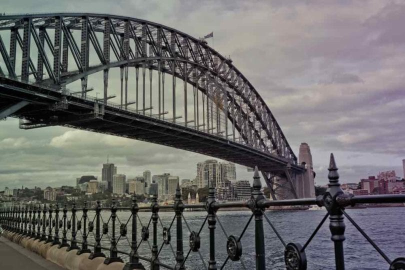 The Sydney Harbour Bridge is the fifth longest spanning arch-bridge in the world, opened to the public in 1932. Pictured on Dec 16, 2011 in Sydney, Australia NSW.
